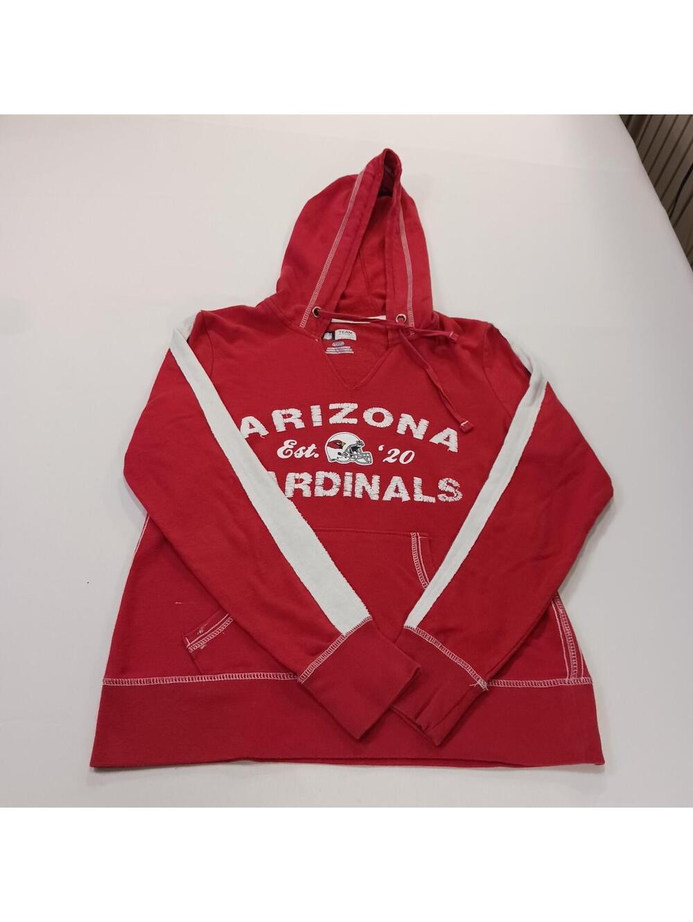 Arizona Cardinals Hoodie Small Women's Red Pullover Sweatshirt NFL Team Apparel